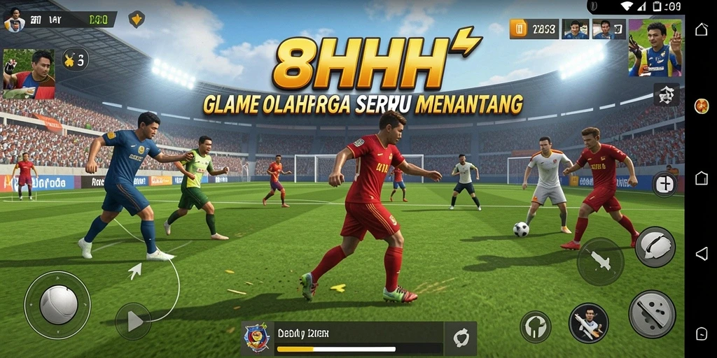 Tampilan gameplay yang dinamis dan seru dari 8HHH.