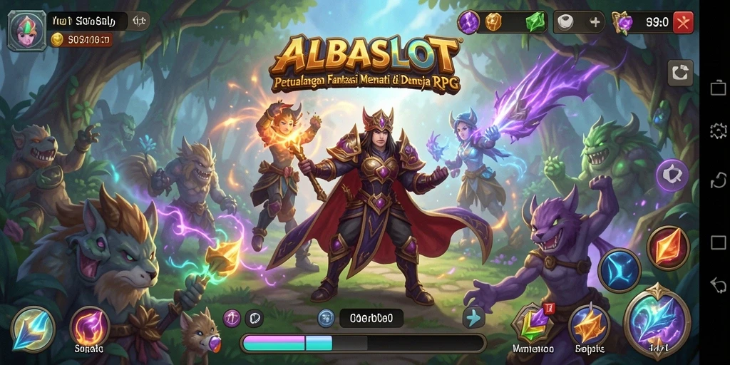 Gameplay seru ALBASLOT dengan visual menakjubkan.