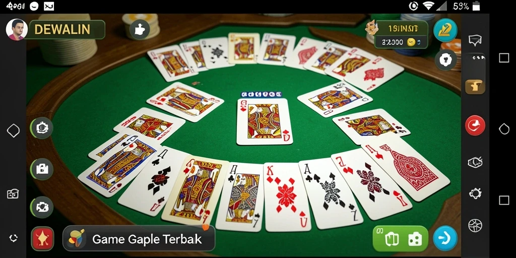 Tampilan gameplay DEWALIN yang penuh warna dan interaktif.