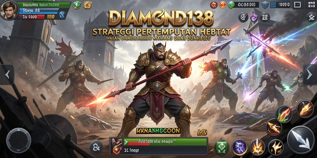 Tampilan permainan <strong>DIAMOND138</strong> yang mendebarkan di medan perang SLG.