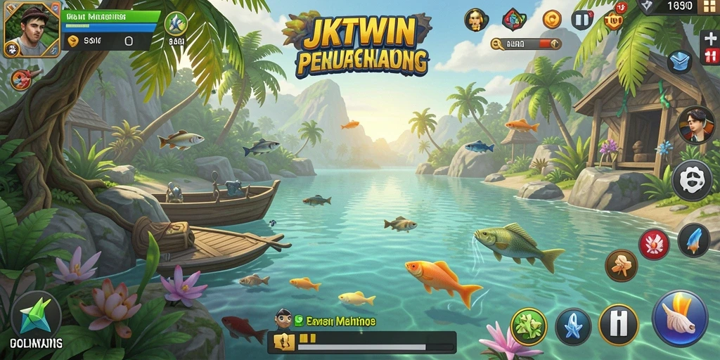 Tangkapan ikan besar saat bermain JKTWIN dengan grafis menakjubkan.