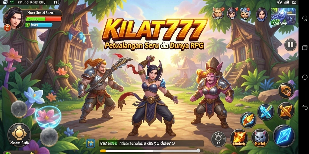 Tangkapan layar utama KILAT777 menampilkan aksi mendebarkan di dunia RPG.