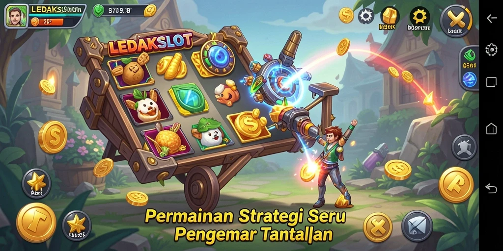 Tampilan gameplay menarik dari LEDAKSLOT yang menguji strategi Anda.