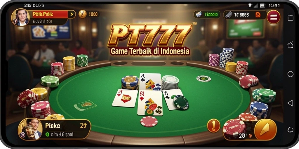Screenshot gameplay <strong>PT777</strong> menampilkan aksi seru dalam permainan Poker.