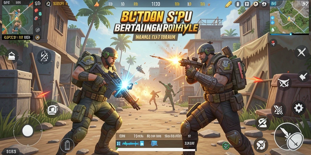 Gameplay SIP33 yang mendebarkan dalam pertempuran Battle Royale.