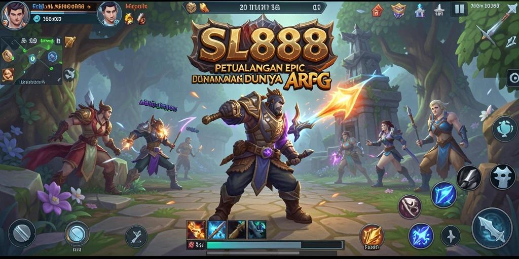 Screenshot SL888 menampilkan aksi penuh ketegangan dalam pertempuran ARPG.