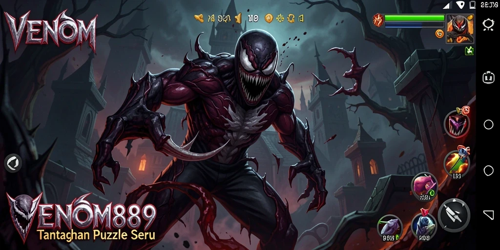 Tampilan gameplay menarik dari VENOM889 penuh teka-teki.